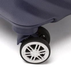Trolley piccolo rigido blu in ABS con ruote pivotanti Romeo Gigli Milano
