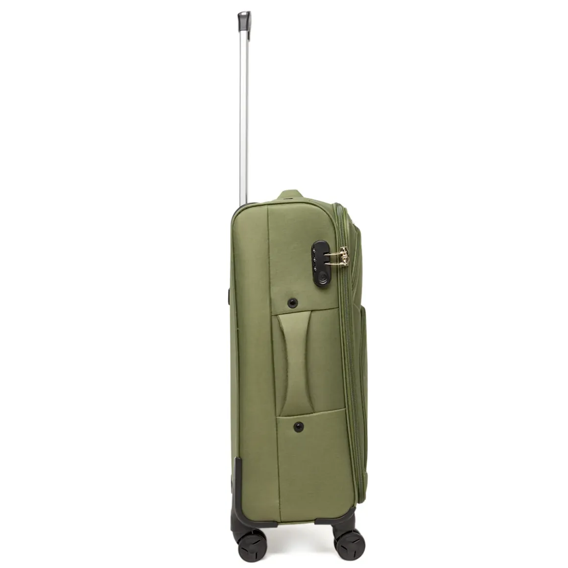 Trolley Valigia media da stiva Romeo Gigli Milano verde in tessuto