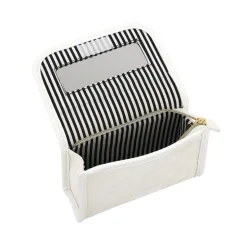 Trousse da Donna Bianca con motivo a quadri Camomilla Milano