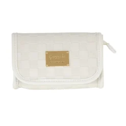 Trousse da Donna Bianca con motivo a quadri Camomilla Milano