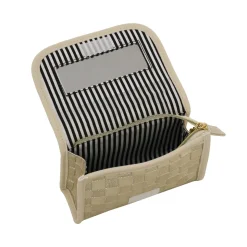 Trousse da Donna Oro con motivo a quadri Camomilla Milano