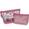 Trousse make-up set da 2 pochette rosa da Donna Camomilla Milano