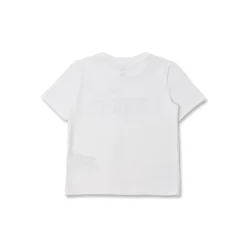 T-shirt a maniche corte Bianca da Bambina con logo in strass Puma