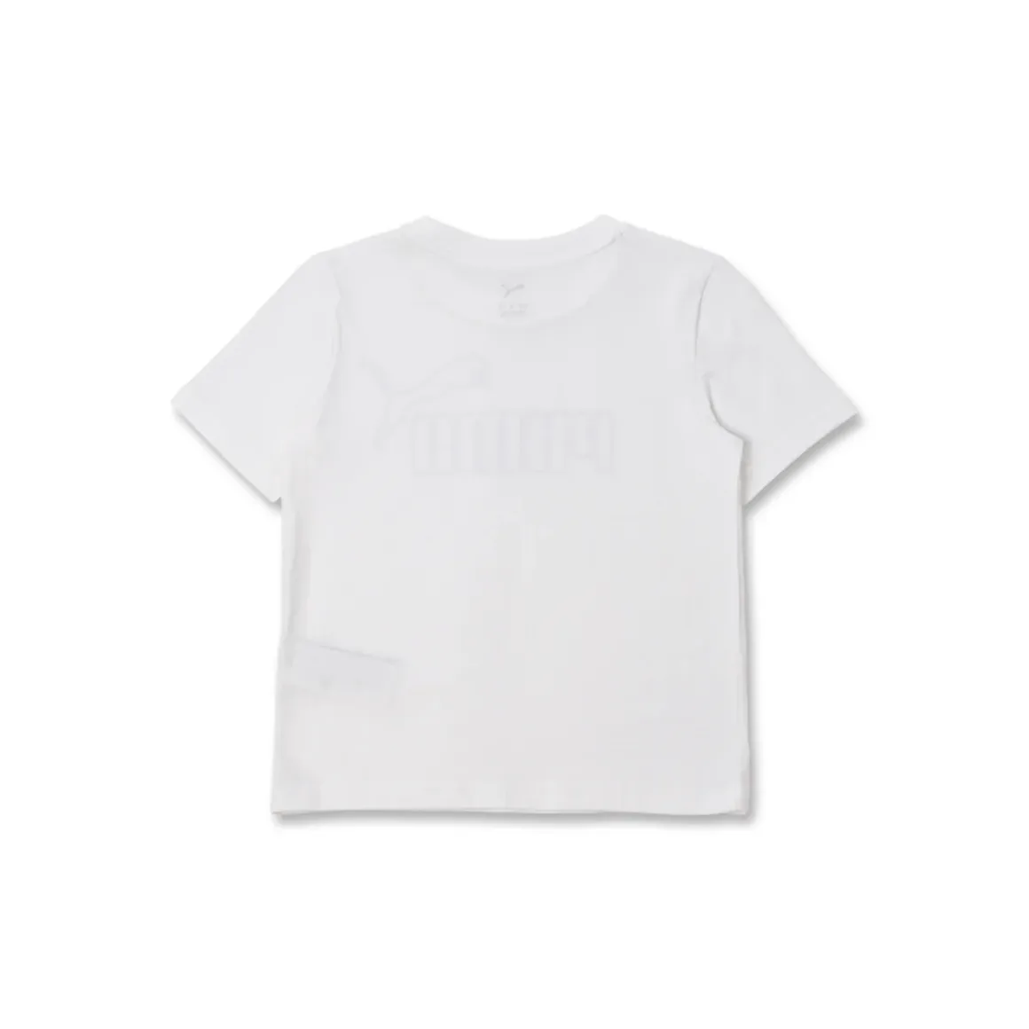 T-shirt a maniche corte Bianca da Bambina con logo in strass Puma