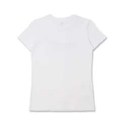 T-shirt Bianca da Donna a maniche corte con logo strass Puma