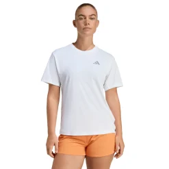 T-shirt bianca da Donna da running con tecnologia Climacool adidas