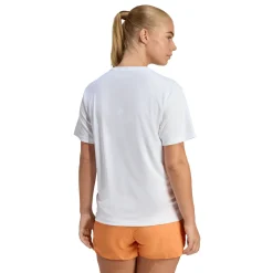 T-shirt bianca da Donna da running con tecnologia Climacool adidas