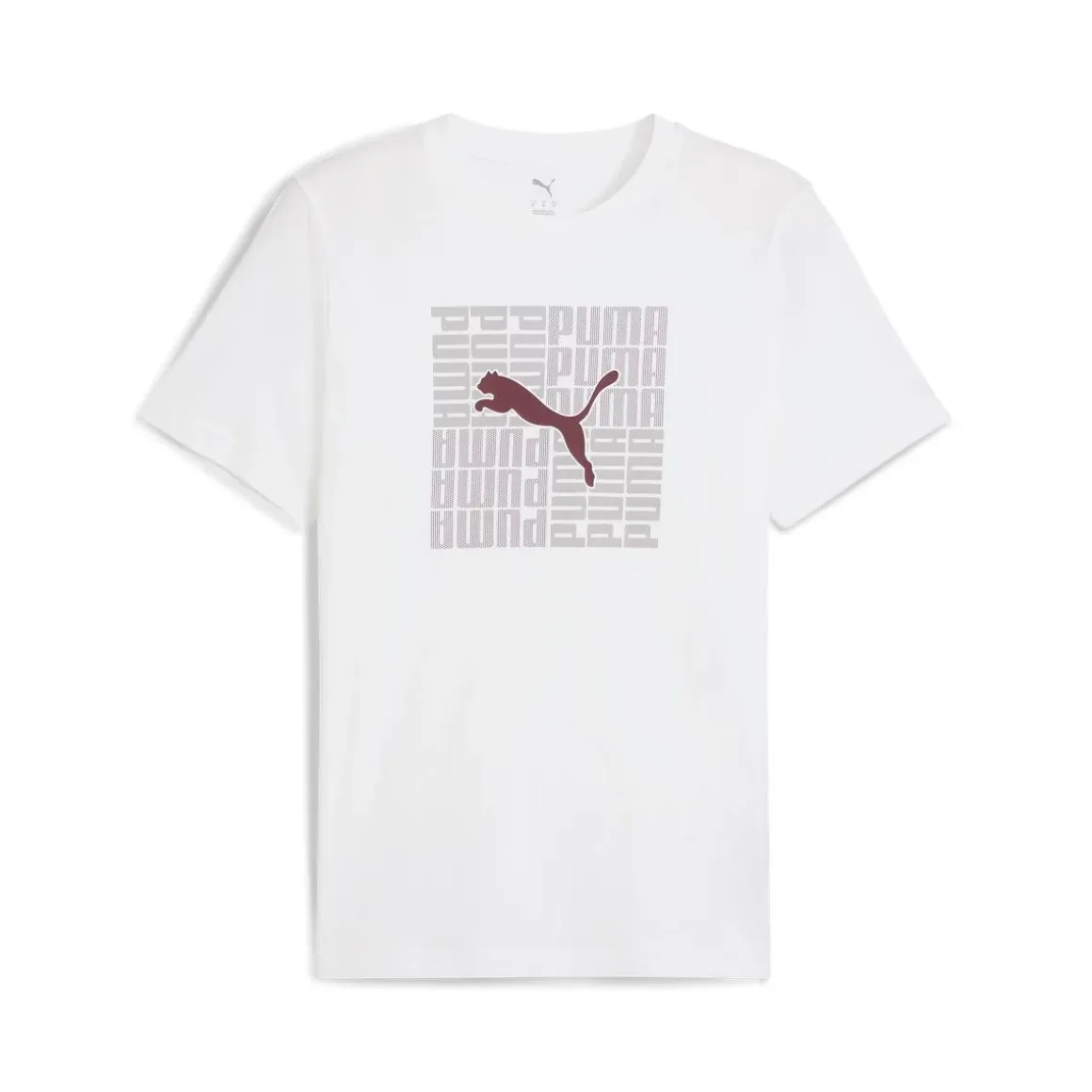 T-shirt bianca da Uomo con logo GRAPHIC Box Tee Puma