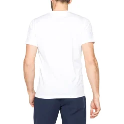 T-shirt bianca da Uomo girocollo in cotone con logo Carrera Jeans