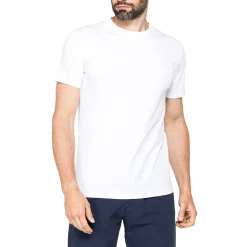 T-shirt bianca da Uomo girocollo in cotone con logo Carrera Jeans