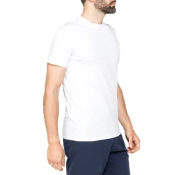 T-shirt bianca da Uomo girocollo in cotone con logo Carrera Jeans