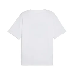 T-shirt bianca in cotone da Uomo con logo e stampa Puma