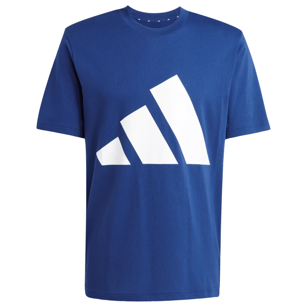 T-Shirt blu da Uomo con logo frontale stampato adidas