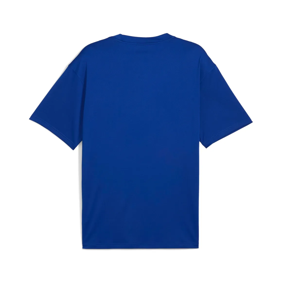 T-shirt blu da Uomo in cotone Puma con logo basket