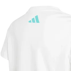 T-shirt da Bambino bianca con logo adidas x Mercedes-AMG Petronas F1 Team