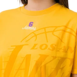 T-shirt da Donna Giallo ocra con stampa LA Lakers NBA