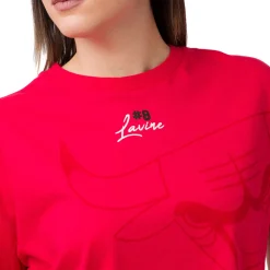 T-shirt da Donna rossa con stampa Chicago Bulls NBA