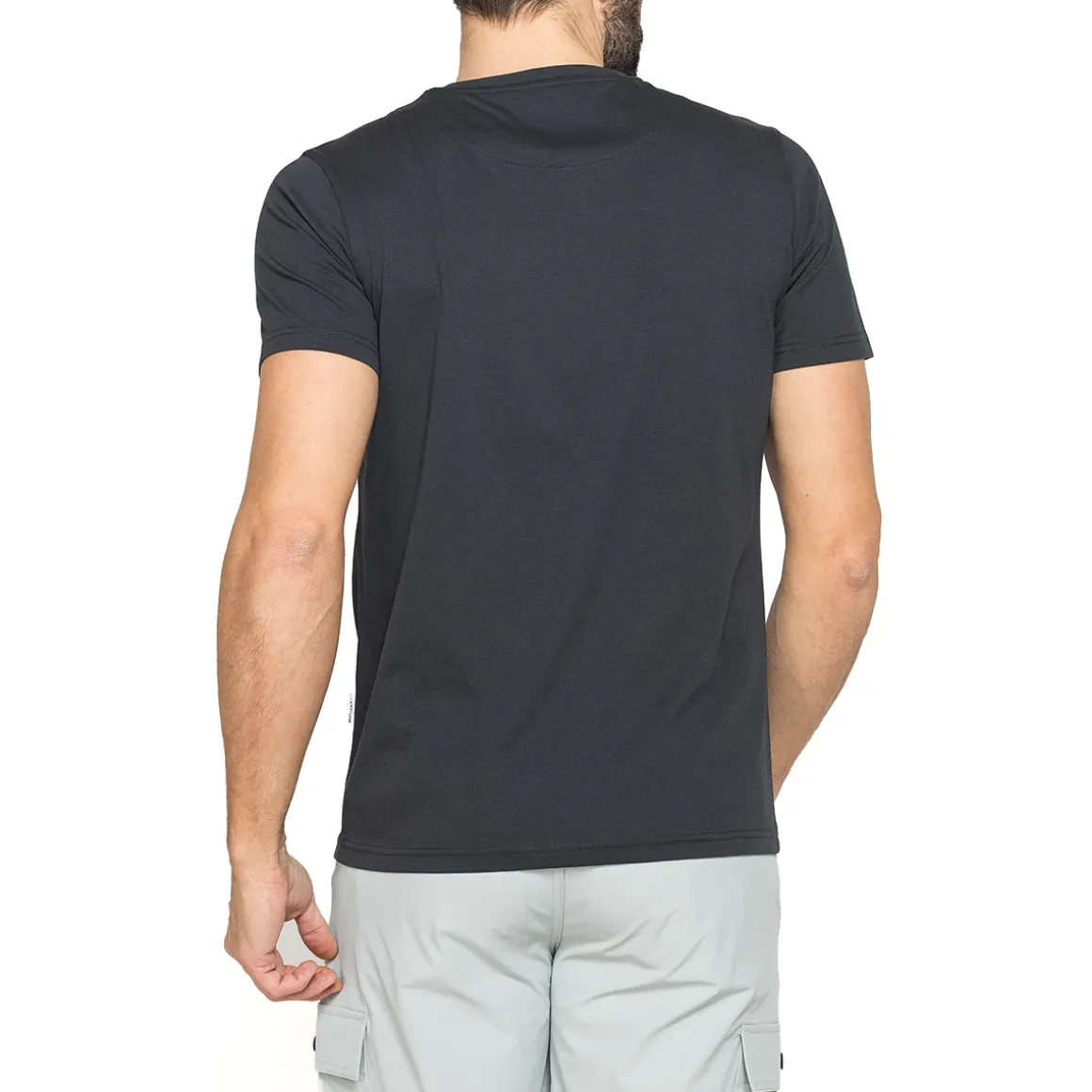 T-shirt da Uomo blu tinta unita in morbido cotone Carrera Jeans