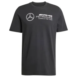 T-shirt da Uomo nera con logo adidas x Mercedes-AMG Petronas F1 Team