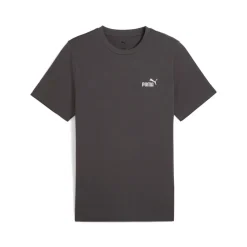T-shirt da uomo Puma Essentials grigio antracite con logo