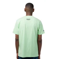 T-shirt da uomo verde chiaro in cotone con logo Ducati Corse