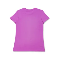 T-shirt fucsia da Donna a maniche corte con logo strass Puma