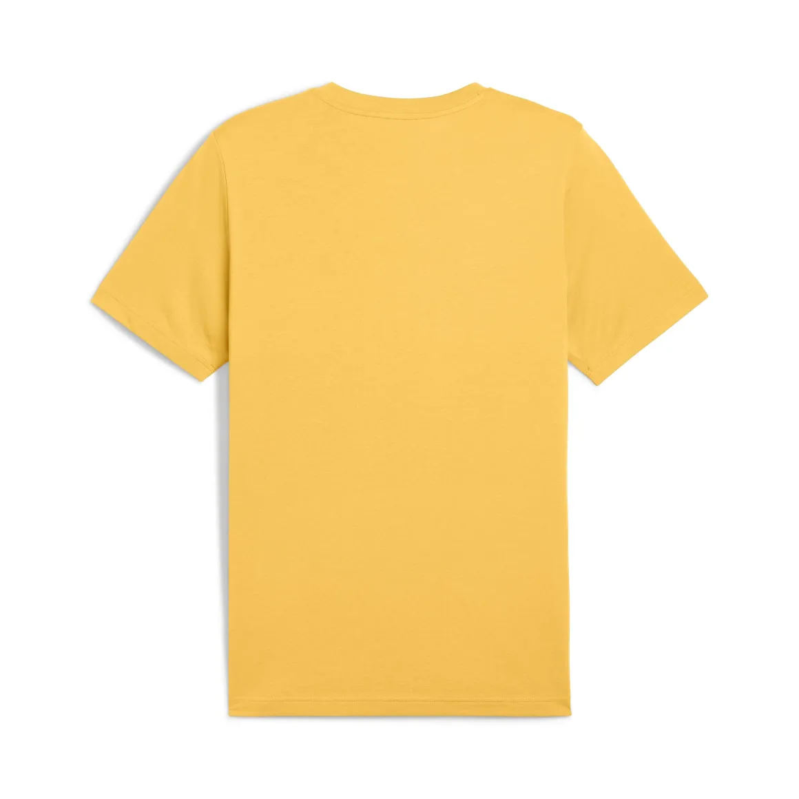 T-shirt gialla da Uomo con logo frontale in contrasto Puma