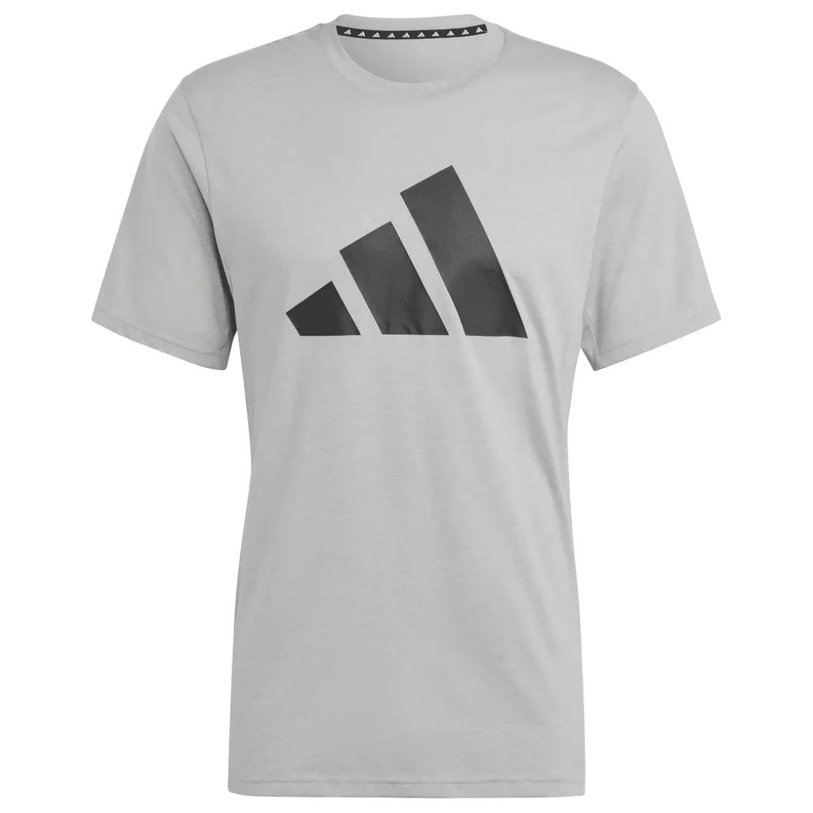 T-shirt grigia da Uomo con logo frontale stampato adidas