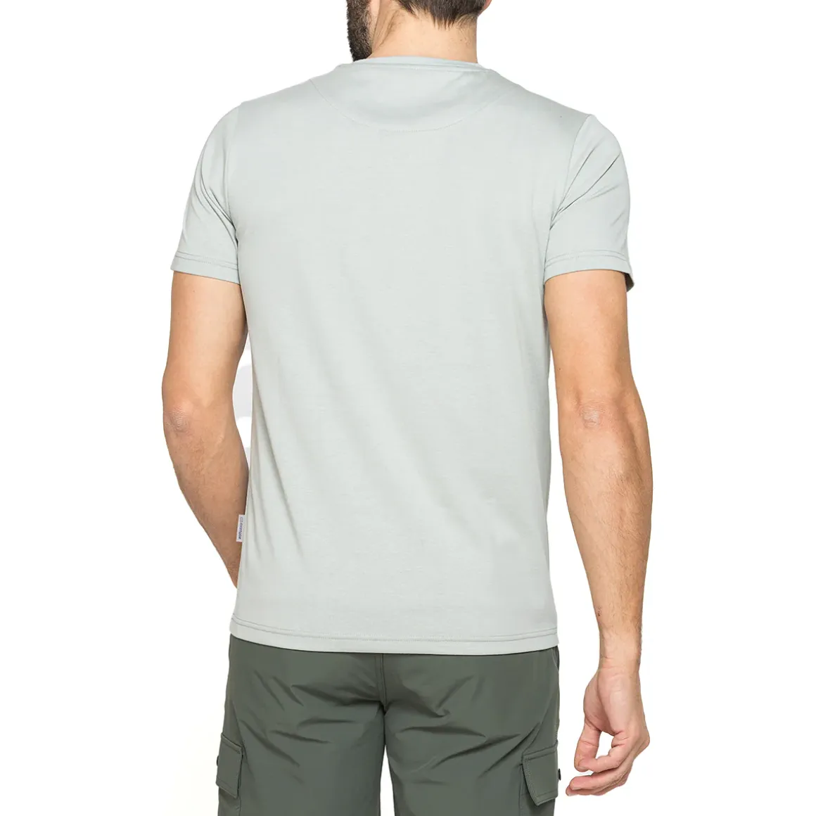T-shirt grigia da Uomo girocollo in morbido cotone Carrera Jeans