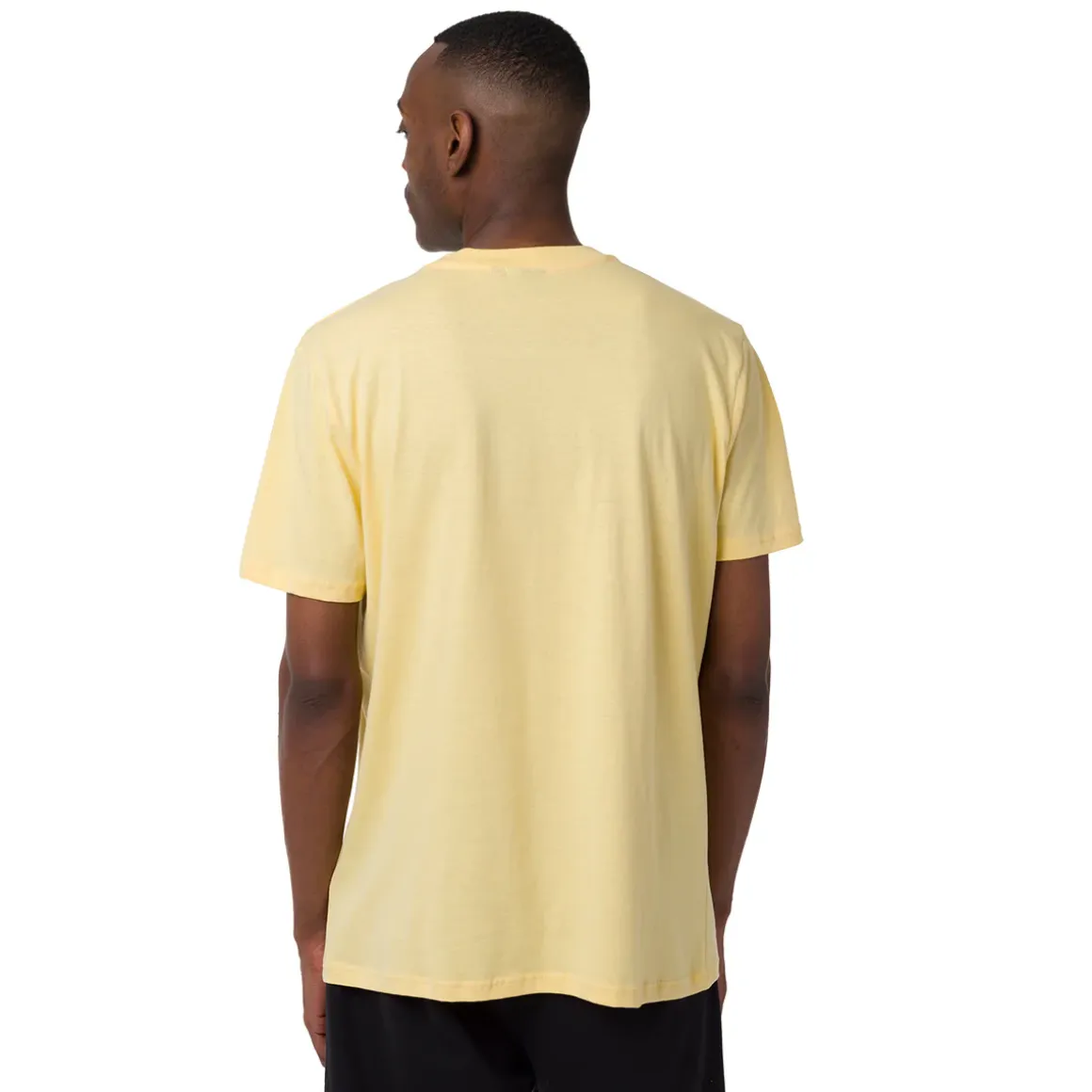 T-shirt in Cotone da Uomo gialla con mega stampa LA Lakers e Lebron James NBA
