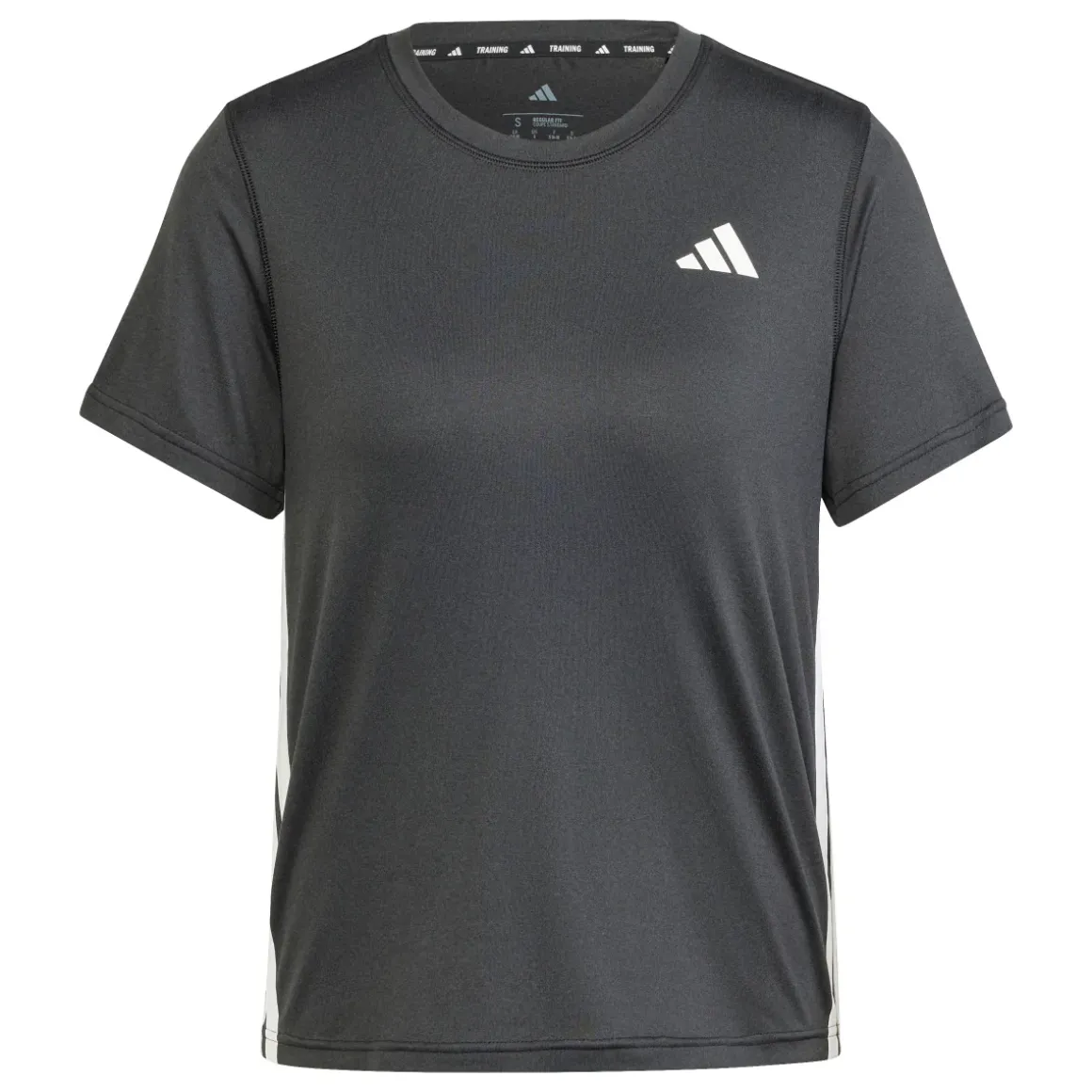 T-shirt nera da allenamento da Donna Train Essentials 3-Stripes adidas