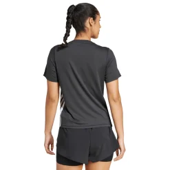 T-shirt nera da allenamento da Donna Train Essentials 3-Stripes adidas