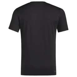 T-shirt nera da allenamento uomo Train Essentials 3-Stripes adidas