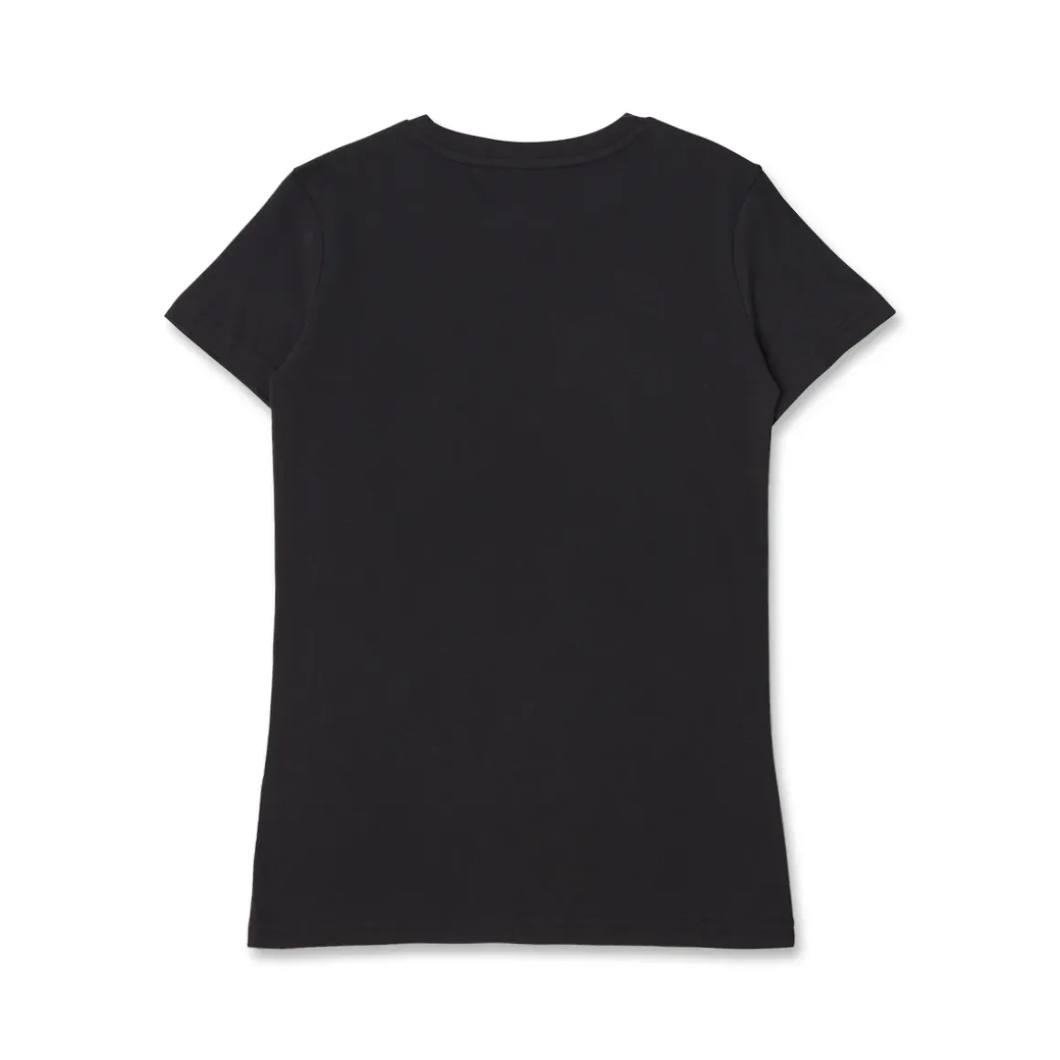 T-shirt Nera da Donna girocollo con logo in strass Puma