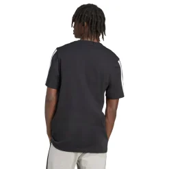 T-shirt nera da Uomo adidas con 3 strisce M 3S SJ T