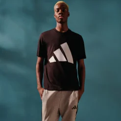 T-shirt nera da Uomo con logo adidas M BL SJ T