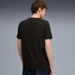 T-shirt nera da Uomo con logo Box Tee Puma