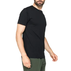 T-shirt nera da Uomo girocollo a maniche corte con logo Carrera Jeans