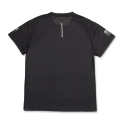 T-shirt nera sportiva da donna a manica corta GymRun