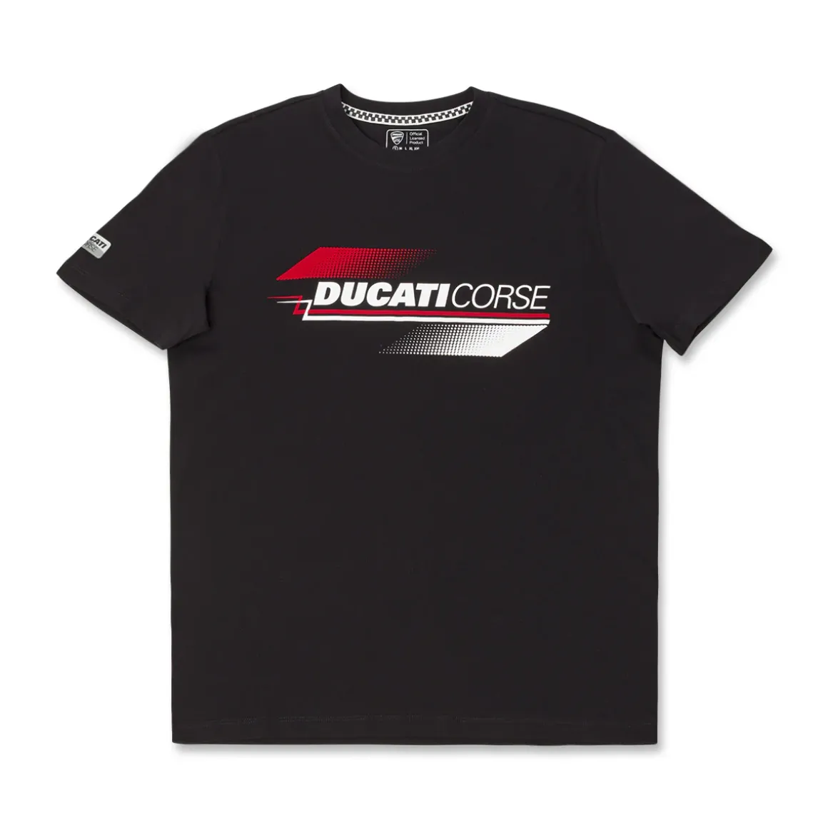 T-shirt nera Uomo con stampa grafica e logo Ducati Corse