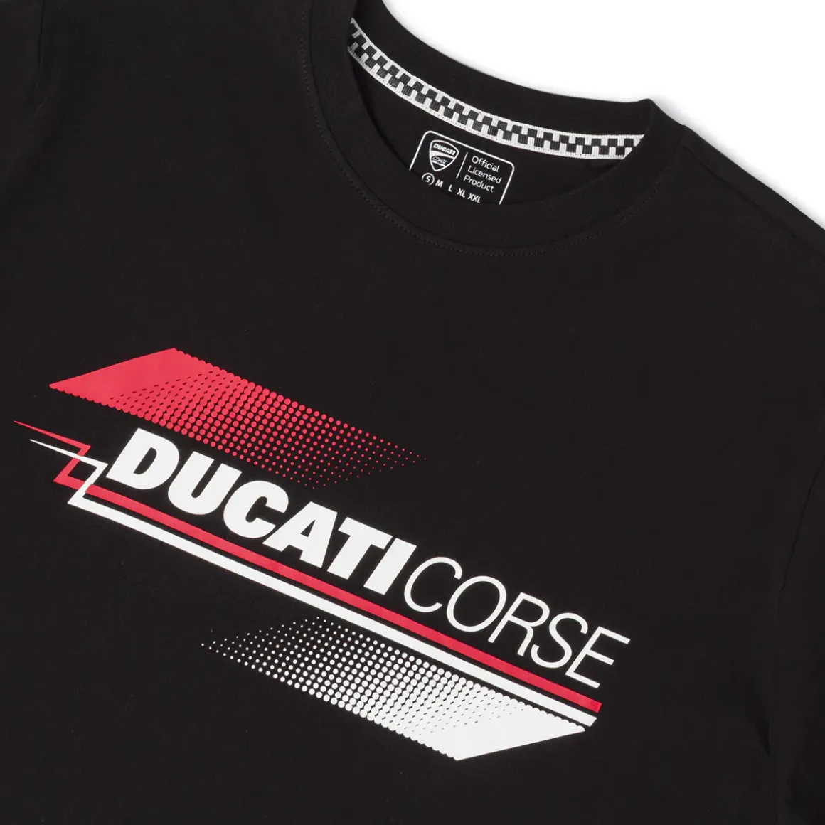 T-shirt nera Uomo con stampa grafica e logo Ducati Corse