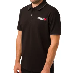 T-shirt polo da uomo nera Ducati Scrambler