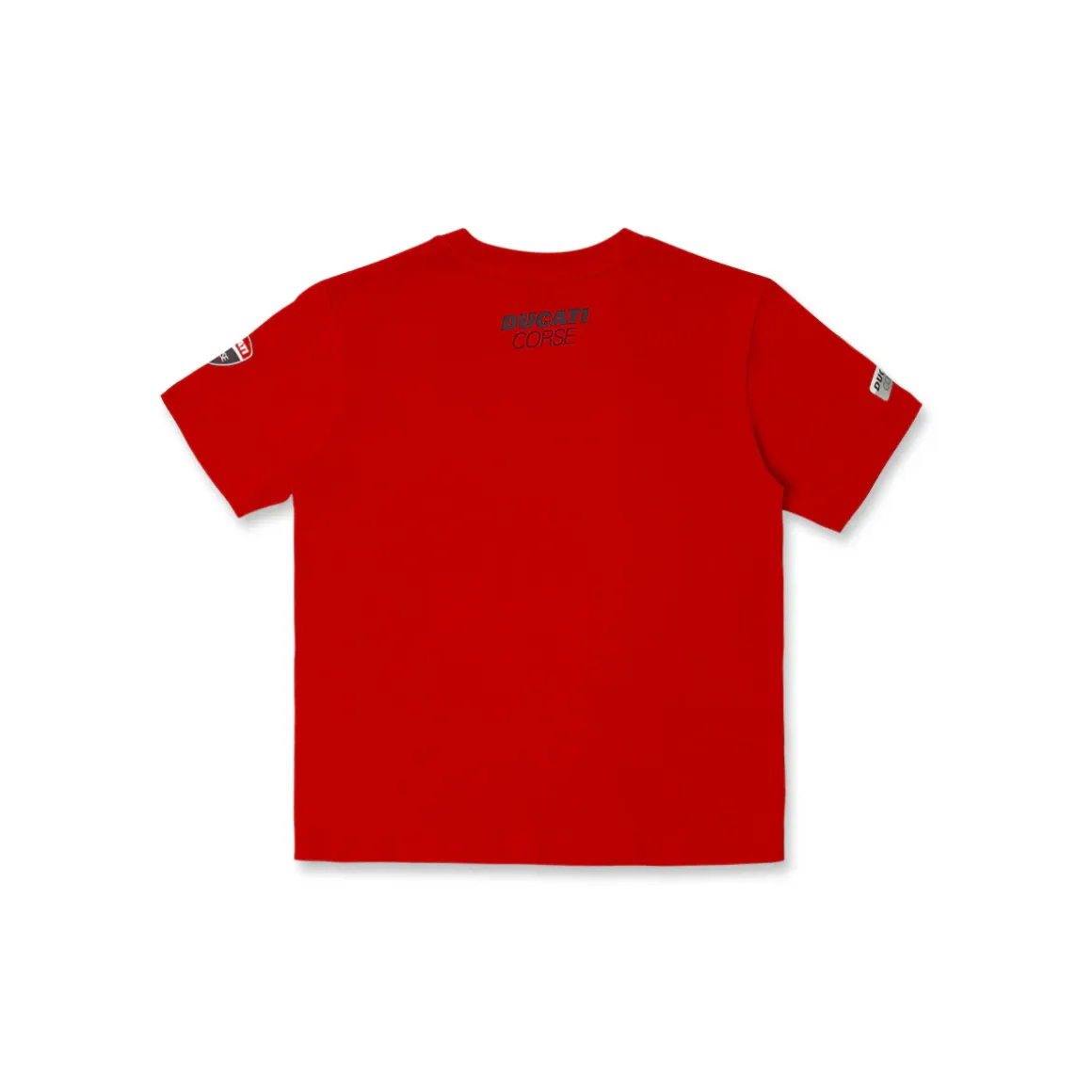 T-shirt Rossa da Bambino con grafiche a tema racing e logo Ducati