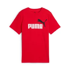 T-shirt Rossa da Bambino con Stampa frontale ESS 2 COLOR Puma