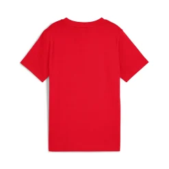 T-shirt Rossa da Bambino con Stampa frontale ESS 2 COLOR Puma