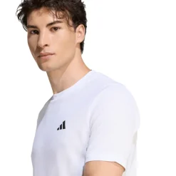 T-shirt sportiva a mezze maniche Bianca da Uomo traspirante adidas