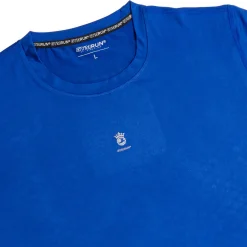 T-shirt sportiva blu da uomo in tessuto tecnico GymRun