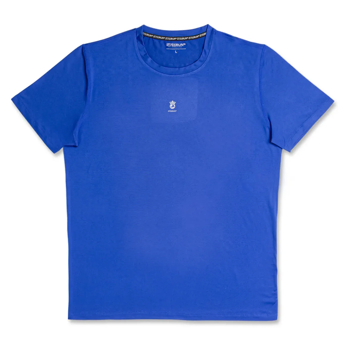 T-shirt sportiva blu da uomo in tessuto tecnico GymRun