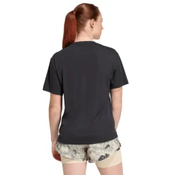 T-shirt sportiva da Donna nera tecnica traspirante ClimaCool adidas