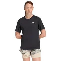 T-shirt sportiva da Donna nera tecnica traspirante ClimaCool adidas